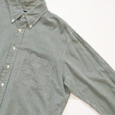 画像3: 90's LANDS' END COTTON GINGHAM CHECK B/D SHIRT (3)