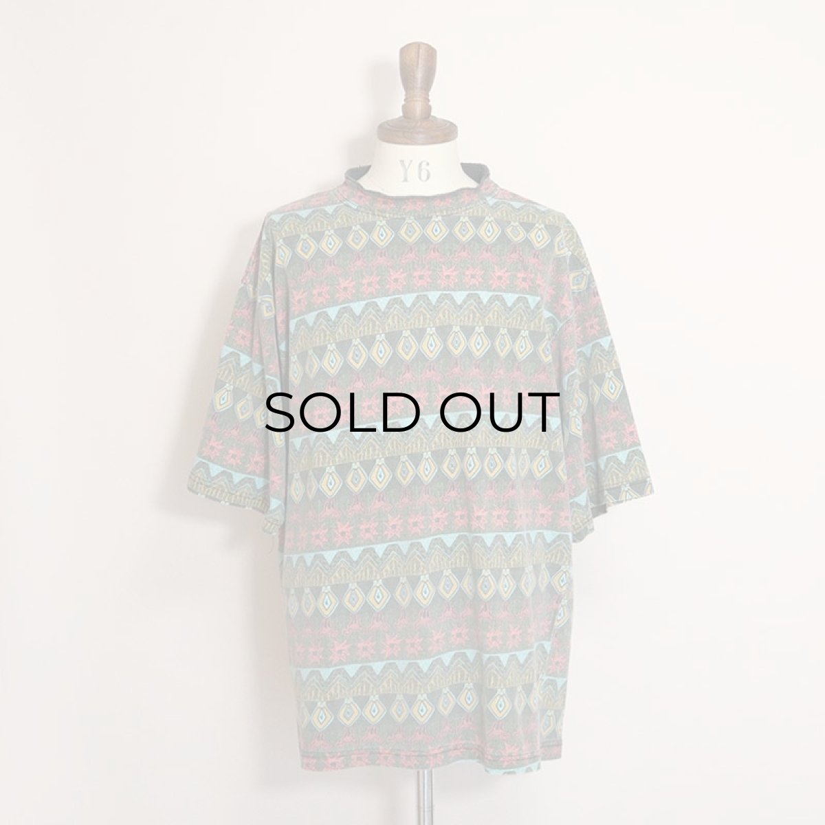 画像7: 80's OFF SHORE ALL OVER BORDER PATTERN S/S TEE (7)