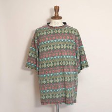 画像7: 80's OFF SHORE ALL OVER BORDER PATTERN S/S TEE (7)