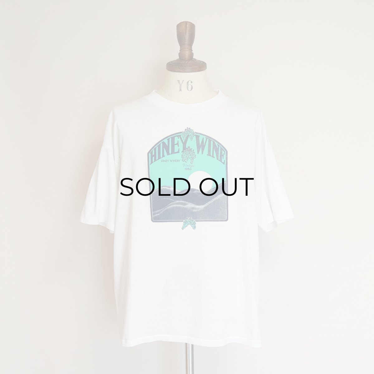 画像9: 80's MEDALLION W-PRINT S/S TEE "HINEY WINE" (9)