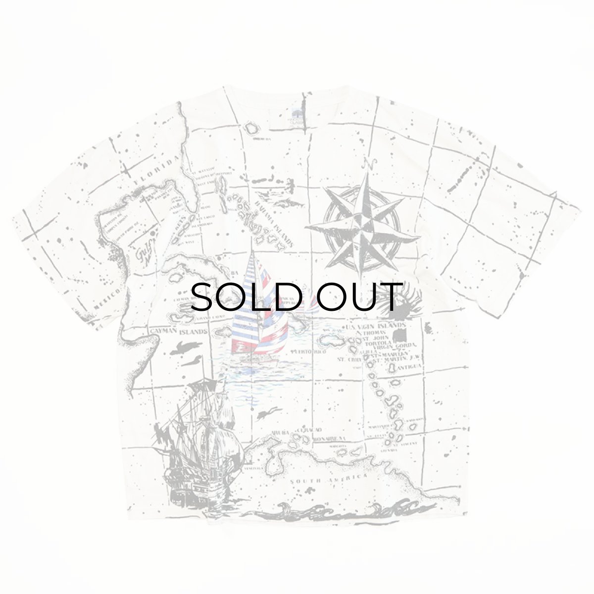 画像1: 90's KINGSTREE CLASSIC COTTON ALL OVER PRINT S/S TEE (1)