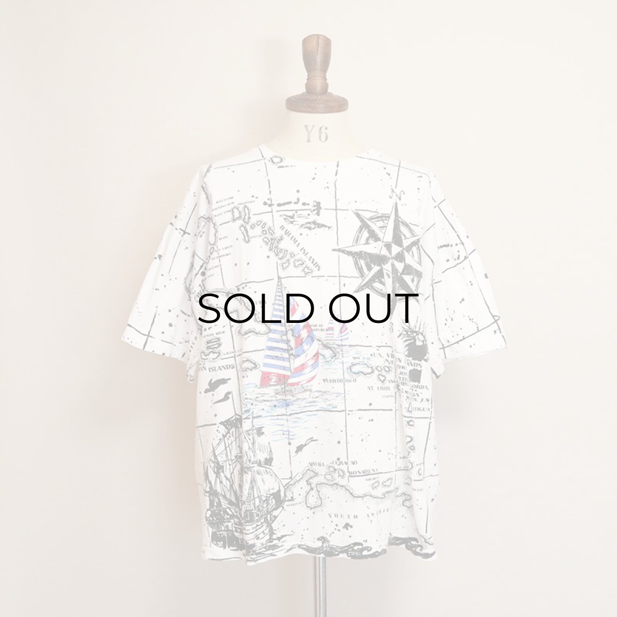 画像6: 90's KINGSTREE CLASSIC COTTON ALL OVER PRINT S/S TEE (6)