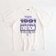 画像1: 90's NIKE COTTON W-PRINT S/S TEE "1991 STATE GAMES OF OREGON" (1)