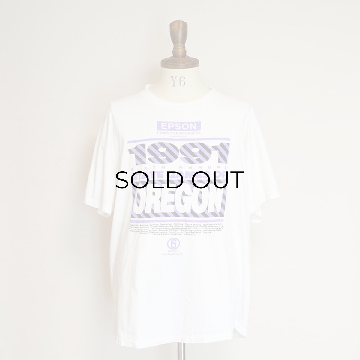 画像10: 90's NIKE COTTON W-PRINT S/S TEE "1991 STATE GAMES OF OREGON" (10)