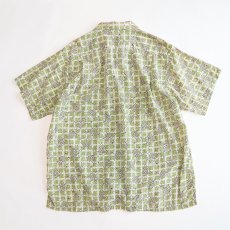 画像2: 50's Luigi FOR B.V.D. COTTON ACETATE ALL OVER PATTERN ITALIAN COLLAR S/S SHIRT (2)