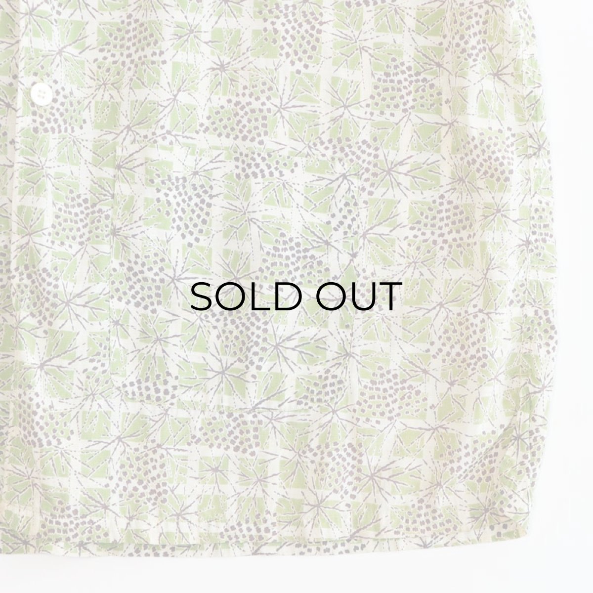 画像7: 50's Luigi FOR B.V.D. COTTON ACETATE ALL OVER PATTERN ITALIAN COLLAR S/S SHIRT (7)