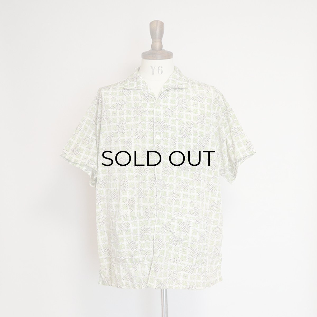 画像12: 50's Luigi FOR B.V.D. COTTON ACETATE ALL OVER PATTERN ITALIAN COLLAR S/S SHIRT (12)