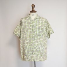 画像12: 50's Luigi FOR B.V.D. COTTON ACETATE ALL OVER PATTERN ITALIAN COLLAR S/S SHIRT (12)