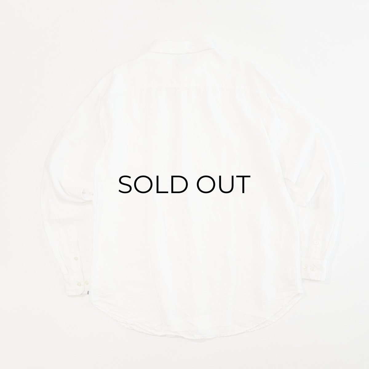 画像2: 90's GAP WHITE LINEN SHIRT (2)