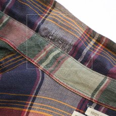 画像7: 〜90's BANANA REPUBLIC IRISH LINEN CHECK B/D SHIRT (7)