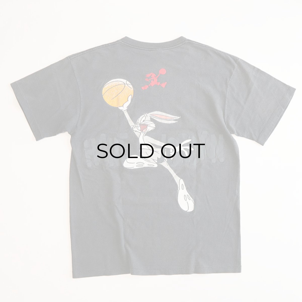 画像2: 90's NIKE COTTON W-PRINT S/S TEE "AIR JORDAN" "HARE JORDAN" (2)