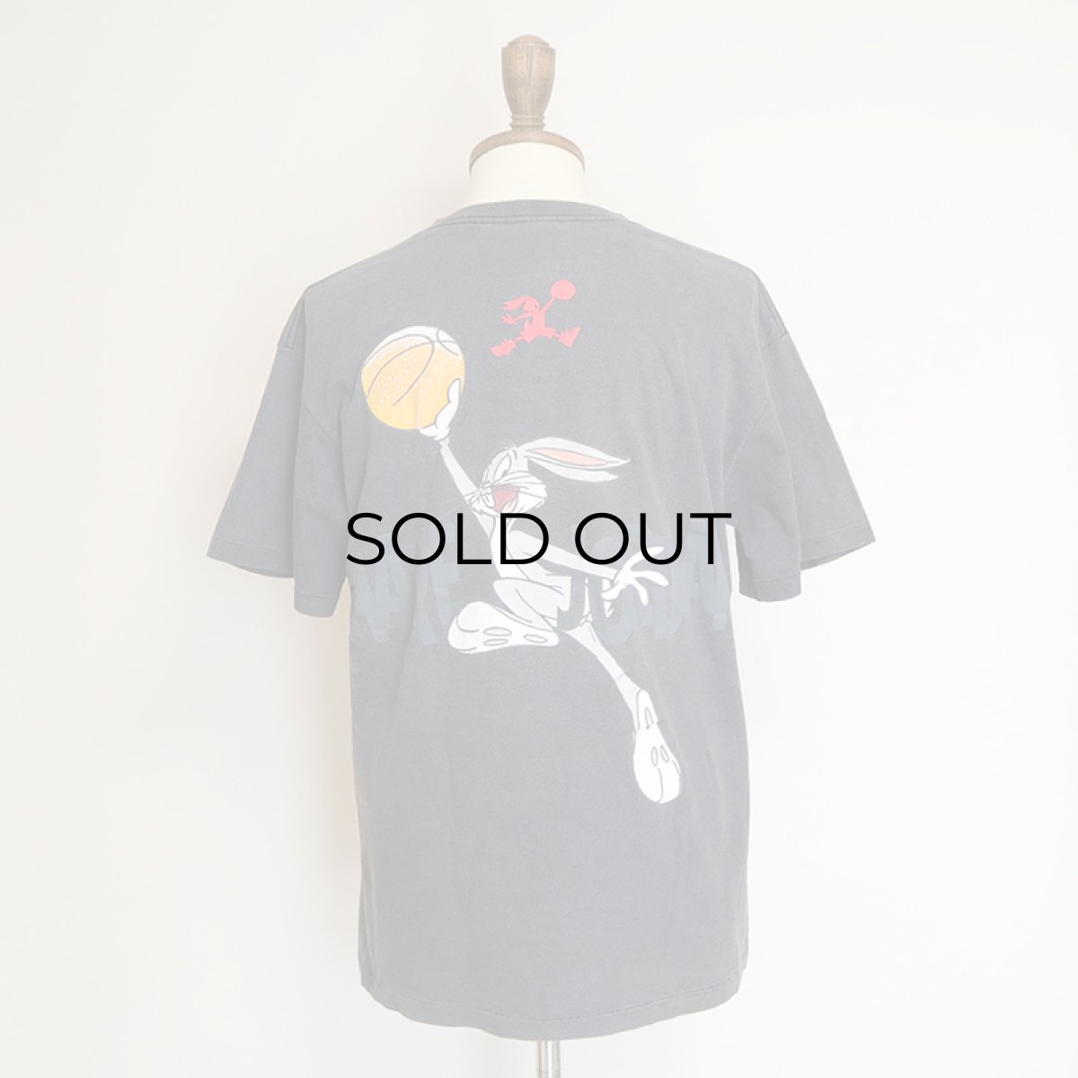 画像8: 90's NIKE COTTON W-PRINT S/S TEE "AIR JORDAN" "HARE JORDAN" (8)