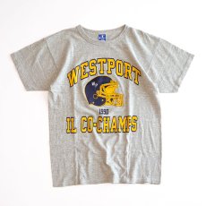 画像1: 90's Champion COTTON RAYON PRINT S/S TEE "WESTPORT IL CO-CHAMPS" (1)