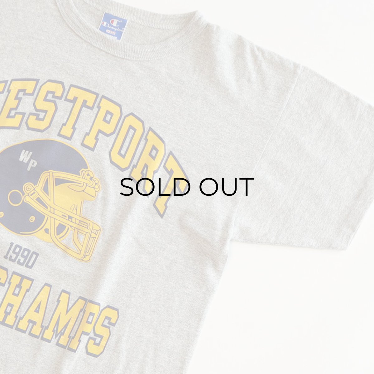 画像4: 90's Champion COTTON RAYON PRINT S/S TEE "WESTPORT IL CO-CHAMPS" (4)