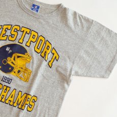 画像4: 90's Champion COTTON RAYON PRINT S/S TEE "WESTPORT IL CO-CHAMPS" (4)