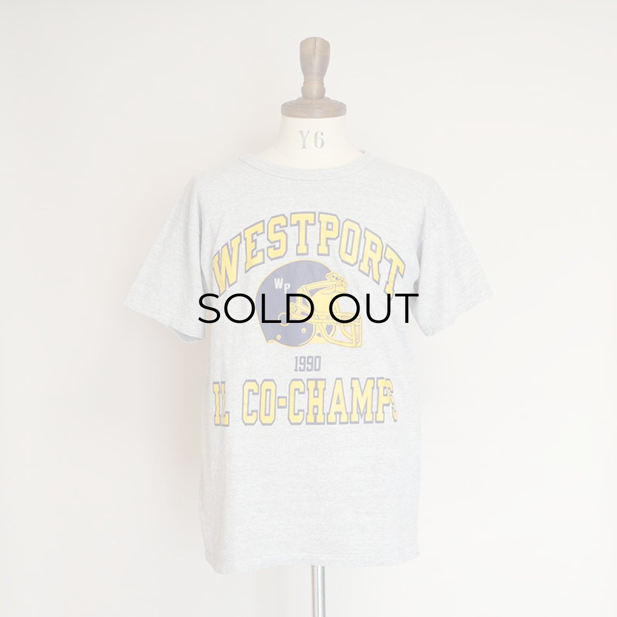 画像9: 90's Champion COTTON RAYON PRINT S/S TEE "WESTPORT IL CO-CHAMPS" (9)