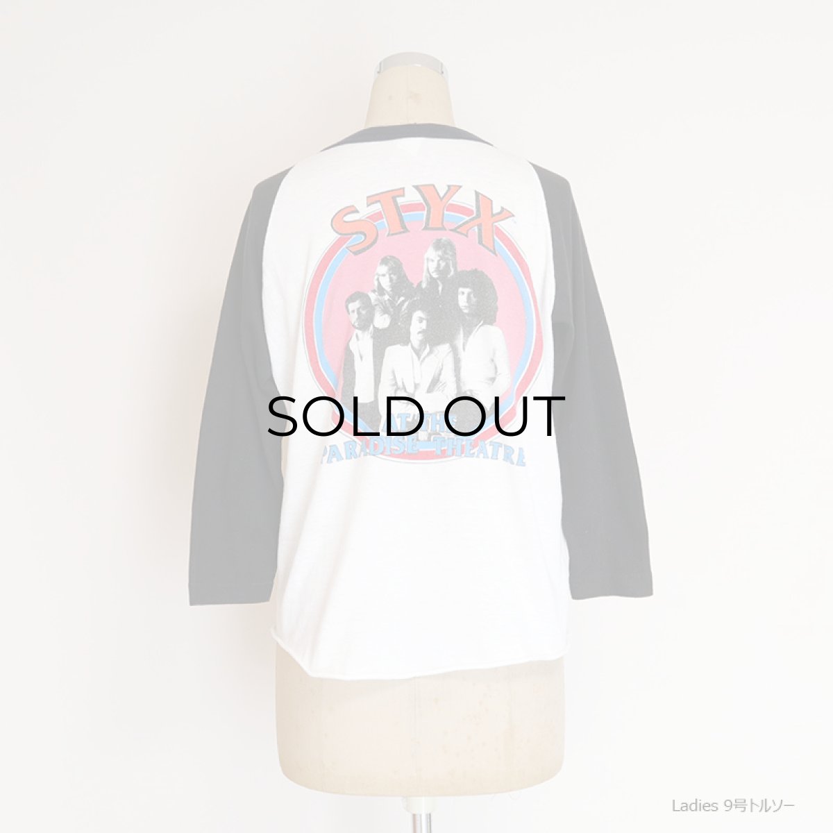 画像12: 80's UNKNOWN BRAND W-PRINT RAGLAN 3/4 SLEEVE ARTIST TEE "STYX" (12)