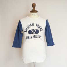 画像12: 70's Champion COTTON PRINT 3/4 SLEEVE BASEBALL UNDER TEE "BRIGHAM YOUNG UNIVERSITY"  (12)