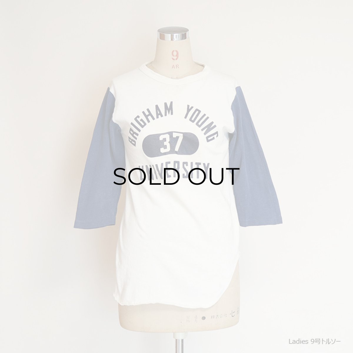 画像13: 70's Champion COTTON PRINT 3/4 SLEEVE BASEBALL UNDER TEE "BRIGHAM YOUNG UNIVERSITY"  (13)