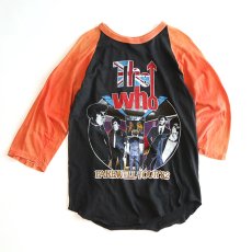 画像1: 70's-80's UNKNOWN BRAND PAKISTAN COTTON W-PRINT RAGLAN 3/4 SLEEVE ARTIST TEE "THE WHO FAREWELL TOUR '82" (1)