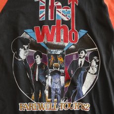 画像6: 70's-80's UNKNOWN BRAND PAKISTAN COTTON W-PRINT RAGLAN 3/4 SLEEVE ARTIST TEE "THE WHO FAREWELL TOUR '82" (6)