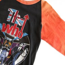 画像5: 70's-80's UNKNOWN BRAND PAKISTAN COTTON W-PRINT RAGLAN 3/4 SLEEVE ARTIST TEE "THE WHO FAREWELL TOUR '82" (5)