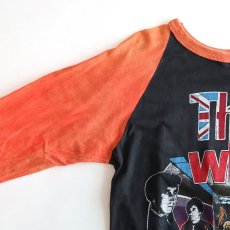 画像4: 70's-80's UNKNOWN BRAND PAKISTAN COTTON W-PRINT RAGLAN 3/4 SLEEVE ARTIST TEE "THE WHO FAREWELL TOUR '82" (4)