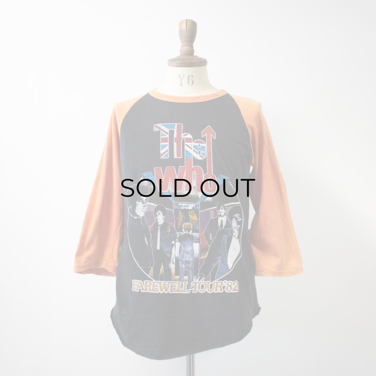 画像11: 70's-80's UNKNOWN BRAND PAKISTAN COTTON W-PRINT RAGLAN 3/4 SLEEVE ARTIST TEE "THE WHO FAREWELL TOUR '82" (11)