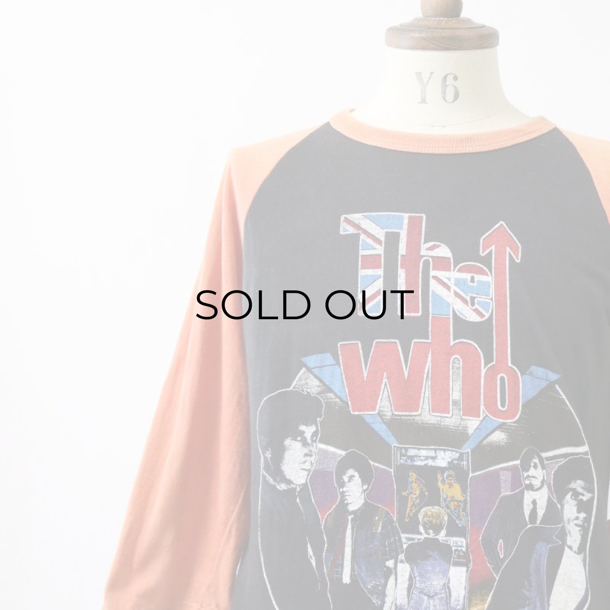 画像10: 70's-80's UNKNOWN BRAND PAKISTAN COTTON W-PRINT RAGLAN 3/4 SLEEVE ARTIST TEE "THE WHO FAREWELL TOUR '82" (10)