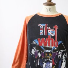 画像10: 70's-80's UNKNOWN BRAND PAKISTAN COTTON W-PRINT RAGLAN 3/4 SLEEVE ARTIST TEE "THE WHO FAREWELL TOUR '82" (10)