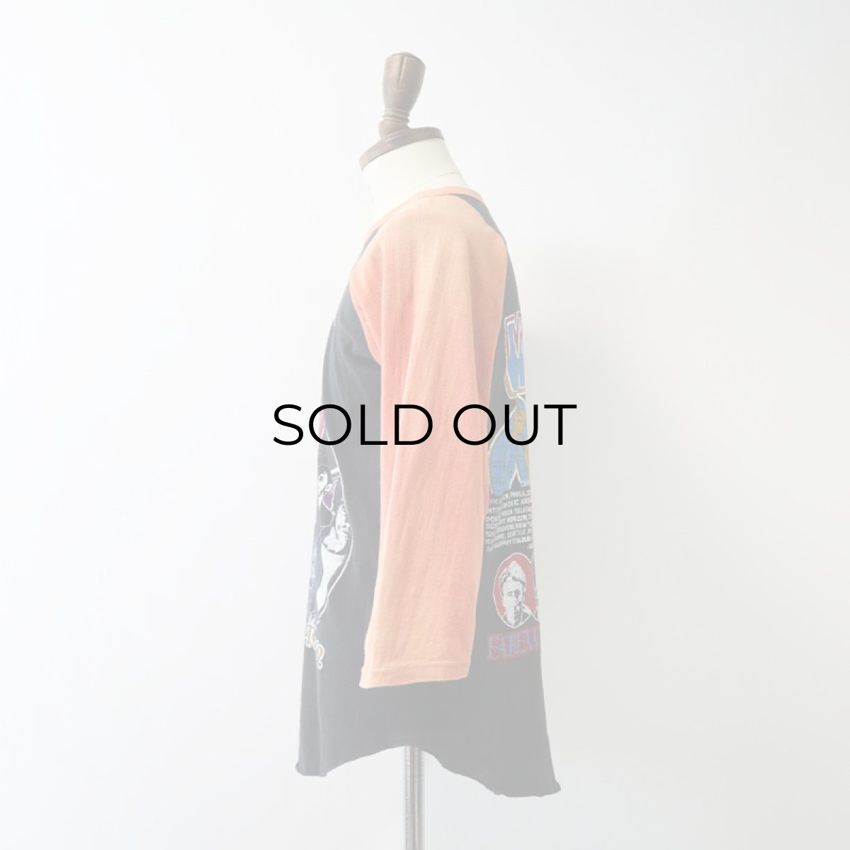 画像12: 70's-80's UNKNOWN BRAND PAKISTAN COTTON W-PRINT RAGLAN 3/4 SLEEVE ARTIST TEE "THE WHO FAREWELL TOUR '82" (12)