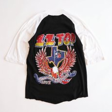 画像3: 70's-80's FANTASY PAKISTAN COTTON W-PRINT RAGLAN 3/4 SLEEVE ARTIST TEE "ZZ TOP" (3)