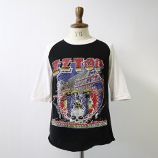 画像10: 70's-80's FANTASY PAKISTAN COTTON W-PRINT RAGLAN 3/4 SLEEVE ARTIST TEE "ZZ TOP" (10)