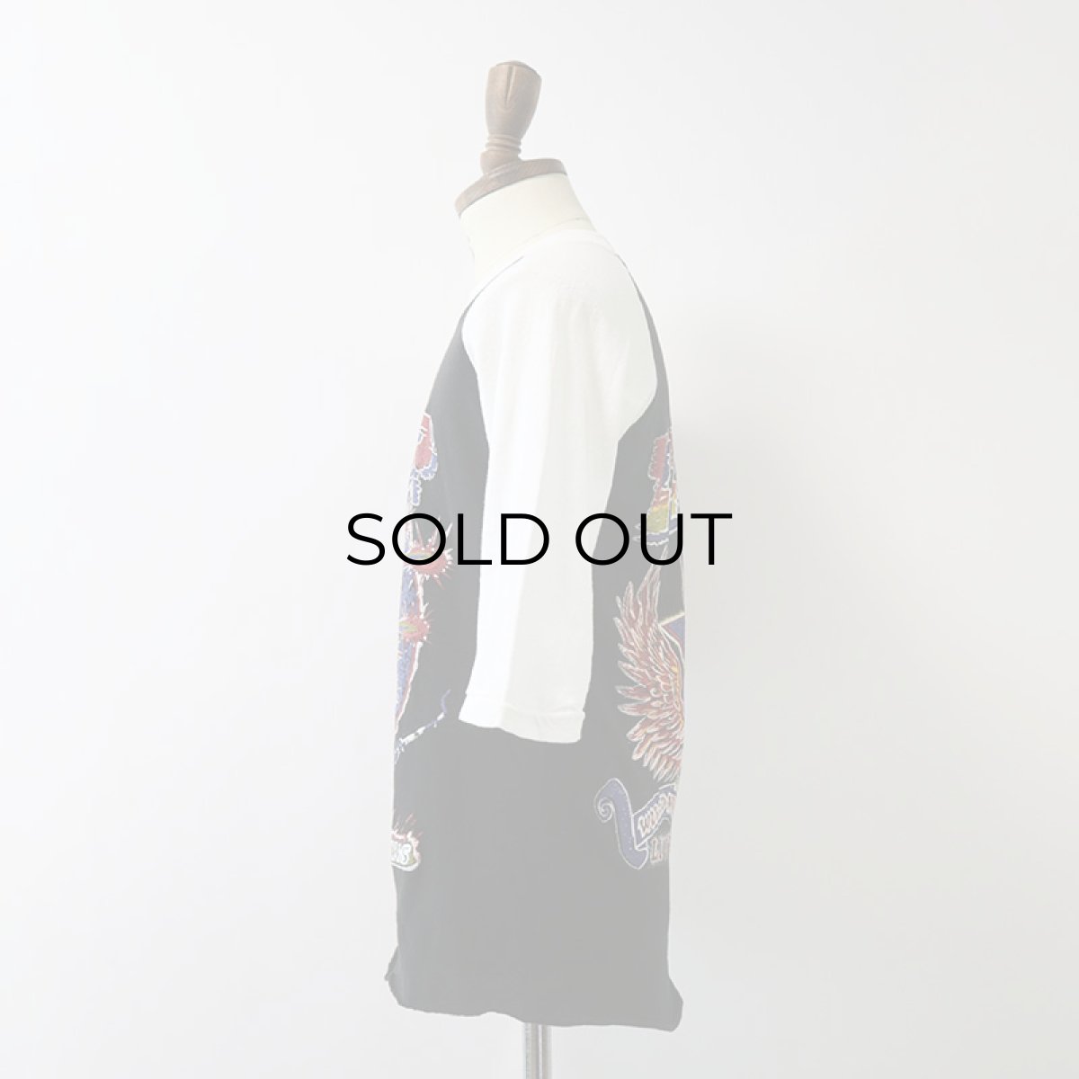 画像11: 70's-80's FANTASY PAKISTAN COTTON W-PRINT RAGLAN 3/4 SLEEVE ARTIST TEE "ZZ TOP" (11)