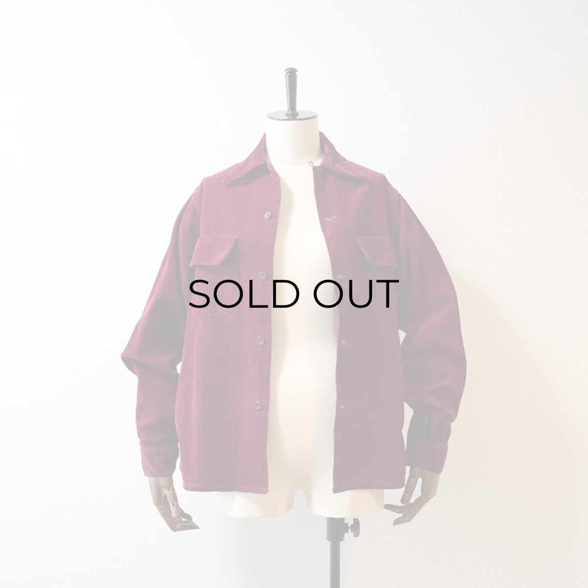 画像12: 50's Tru Val COTTON CORDUROY BOX SHIRT (12)