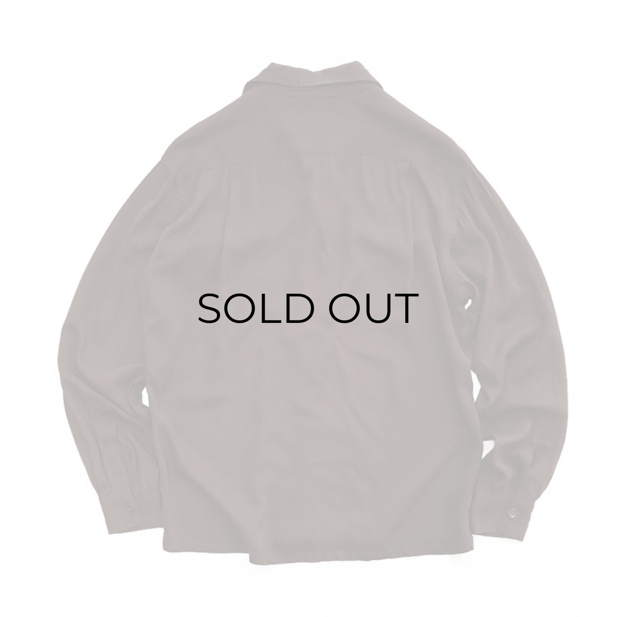 画像2: 50's UNKNOWN BRAND RAYON GABARDINE BOX SHIRT (2)