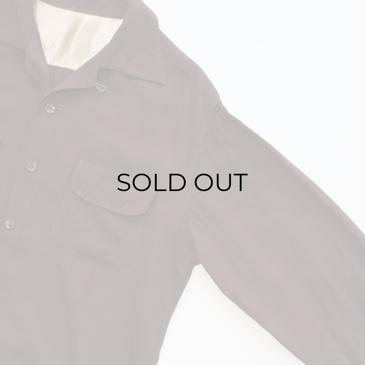 画像3: 50's UNKNOWN BRAND RAYON GABARDINE BOX SHIRT (3)