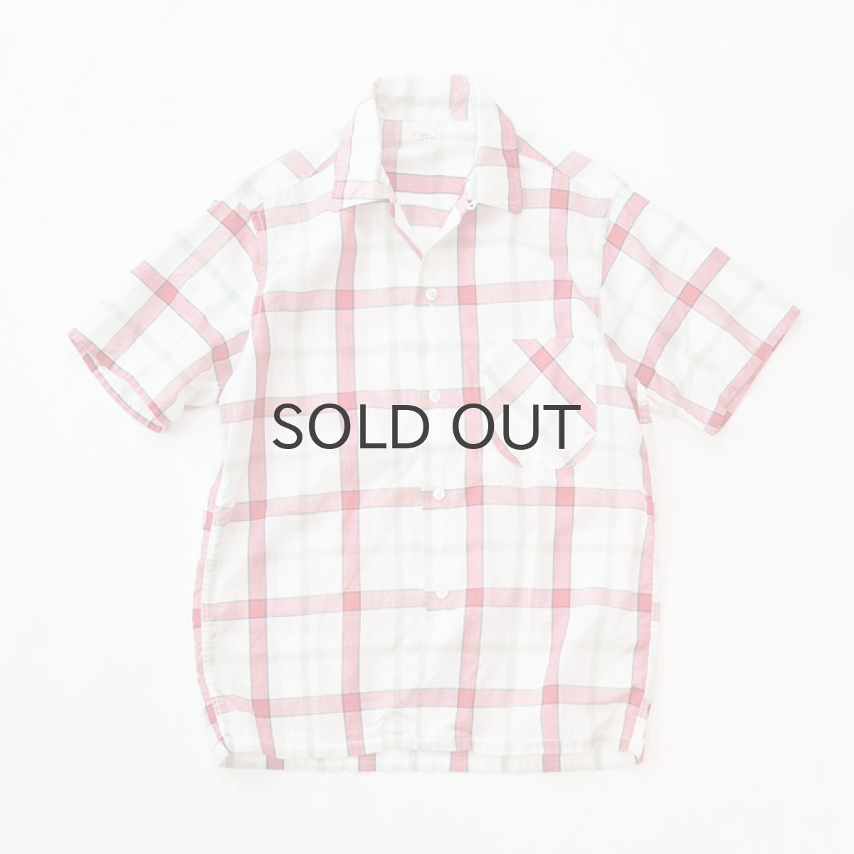 画像1: 60's J.C. PENNEY COTTON CHECK S/S BOX SHIRT (1)