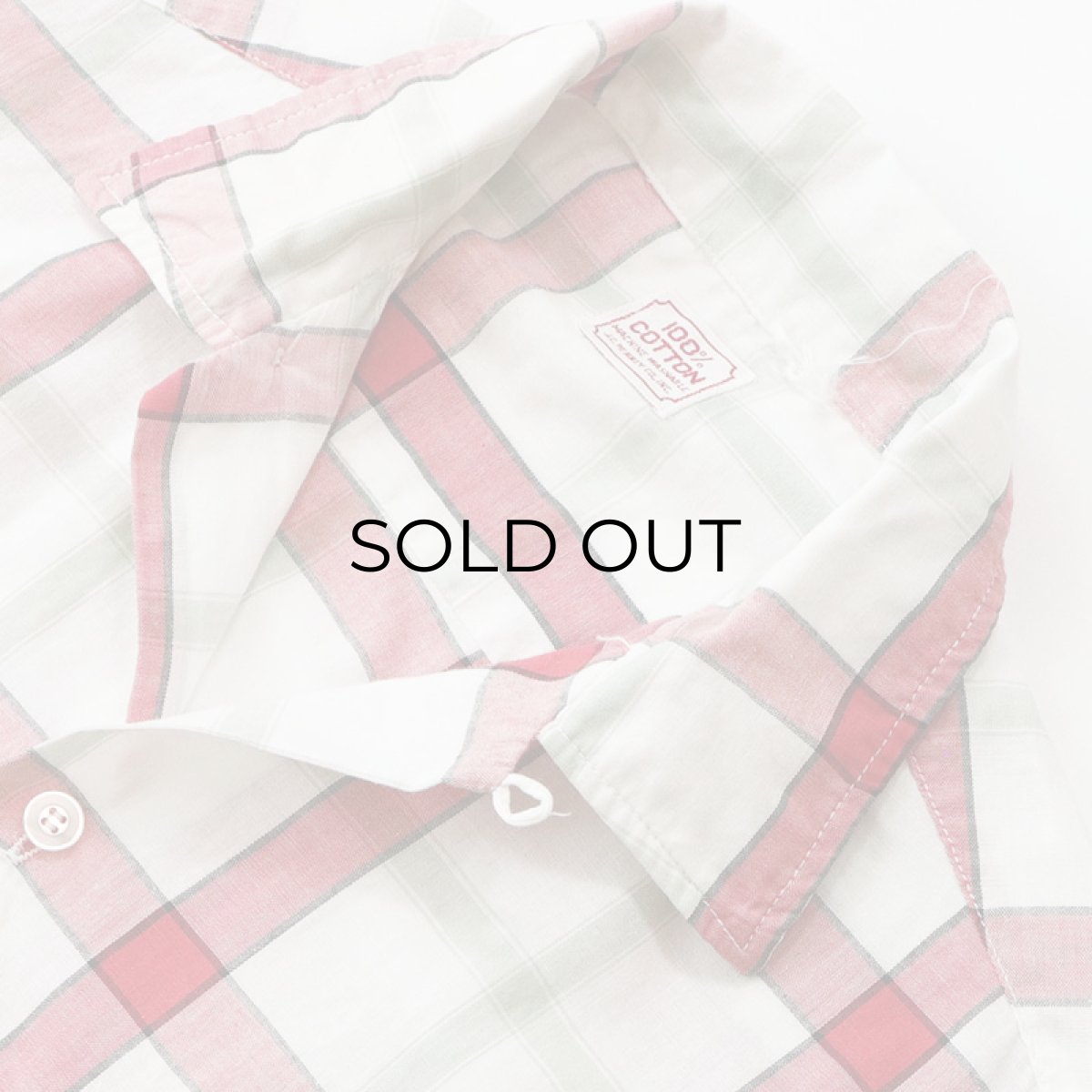 画像6: 60's J.C. PENNEY COTTON CHECK S/S BOX SHIRT (6)