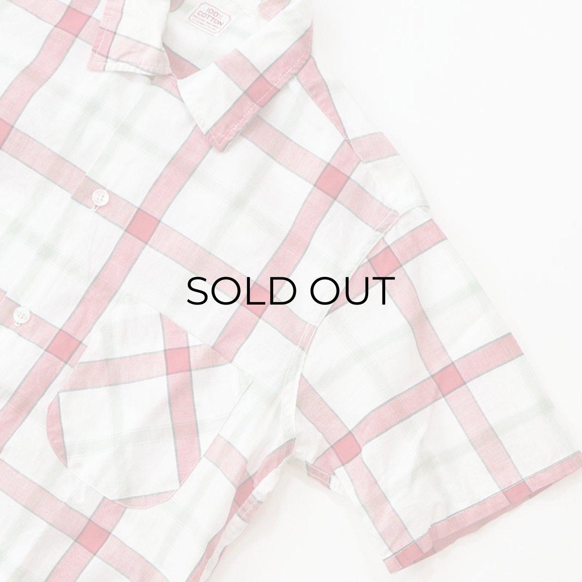 画像4: 60's J.C. PENNEY COTTON CHECK S/S BOX SHIRT (4)