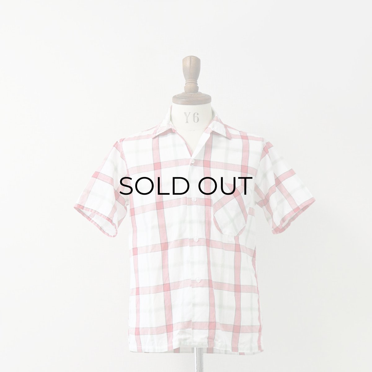 画像8: 60's J.C. PENNEY COTTON CHECK S/S BOX SHIRT (8)