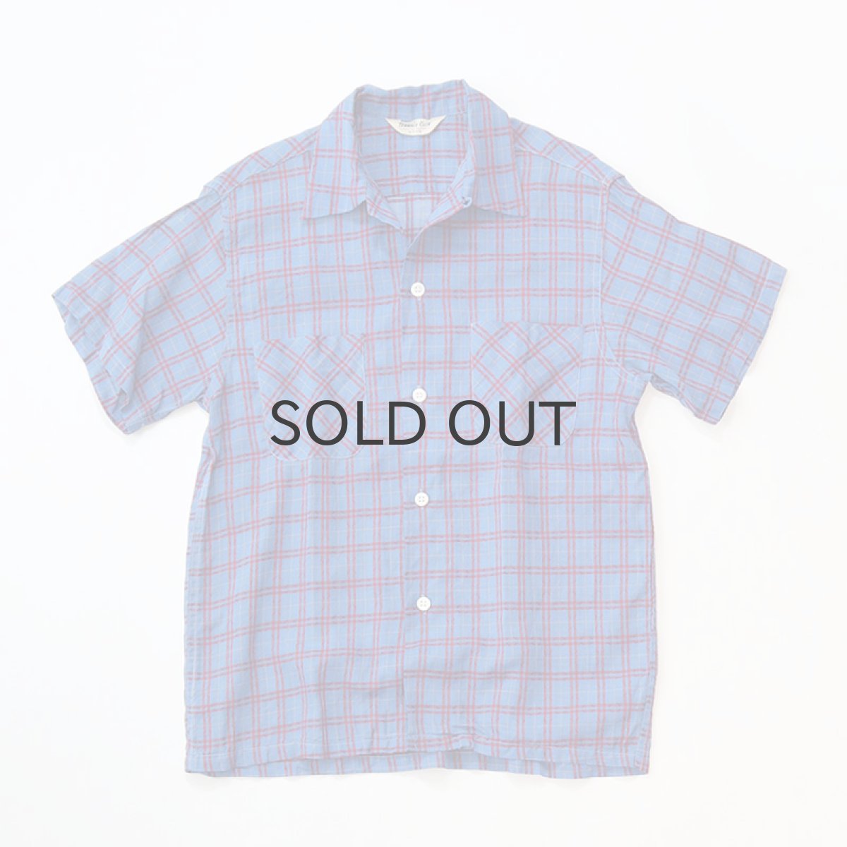 画像1: 50's TERRACE CLUB COTTON CHECK S/S BOX SHIRT (1)