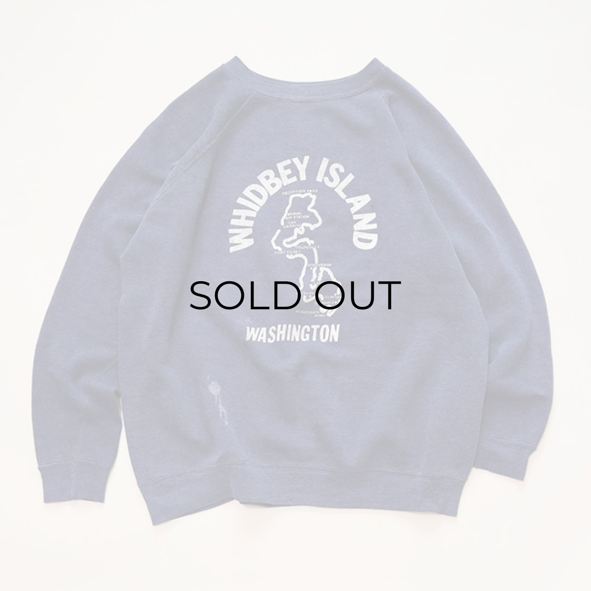 画像5: 70's UNKNOWN BRAND PRINT CREW NECK SWEAT "WHIDBAY ISLAND" (5)