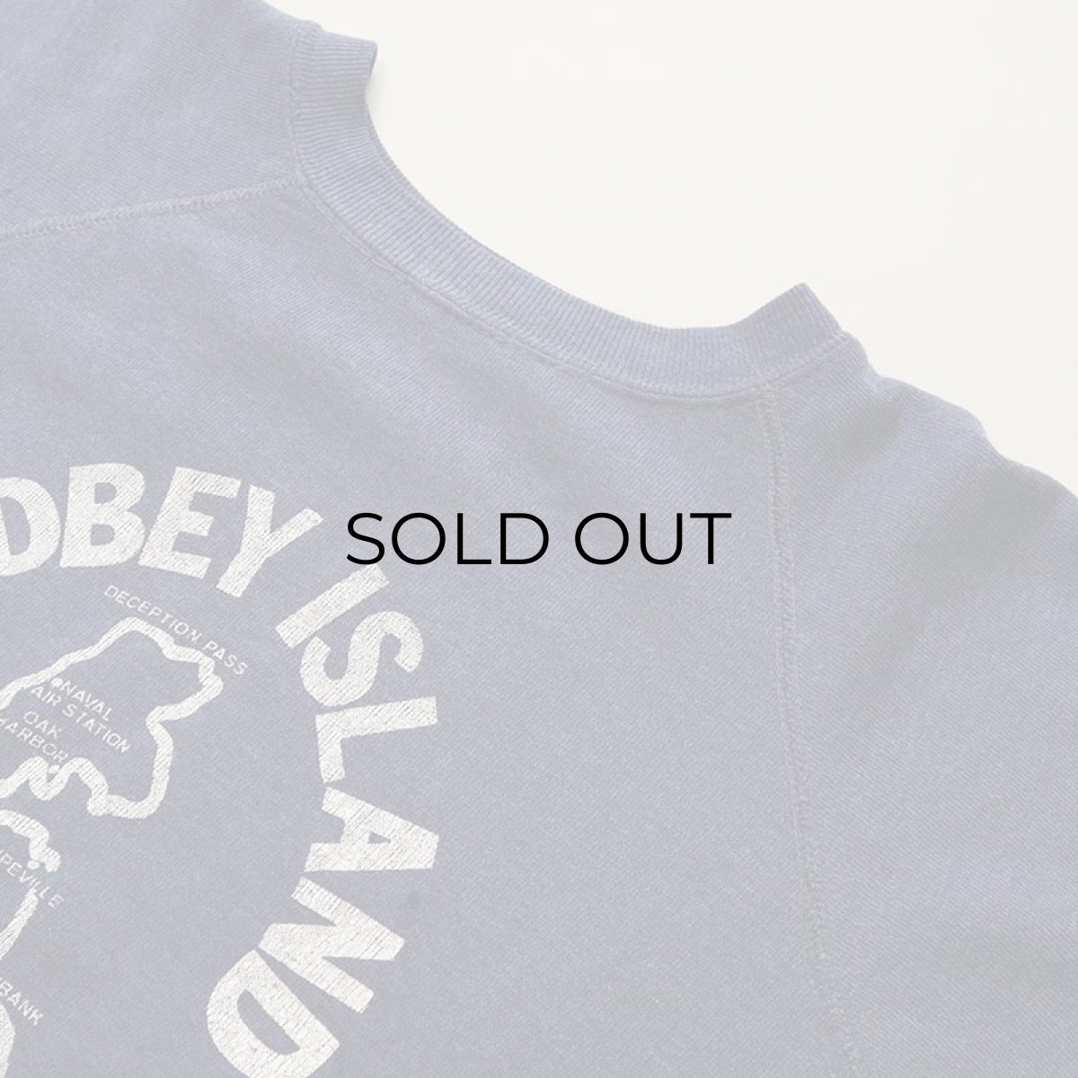 画像8: 70's UNKNOWN BRAND PRINT CREW NECK SWEAT "WHIDBAY ISLAND" (8)