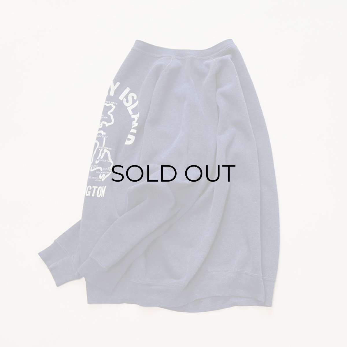 画像6: 70's UNKNOWN BRAND PRINT CREW NECK SWEAT "WHIDBAY ISLAND" (6)