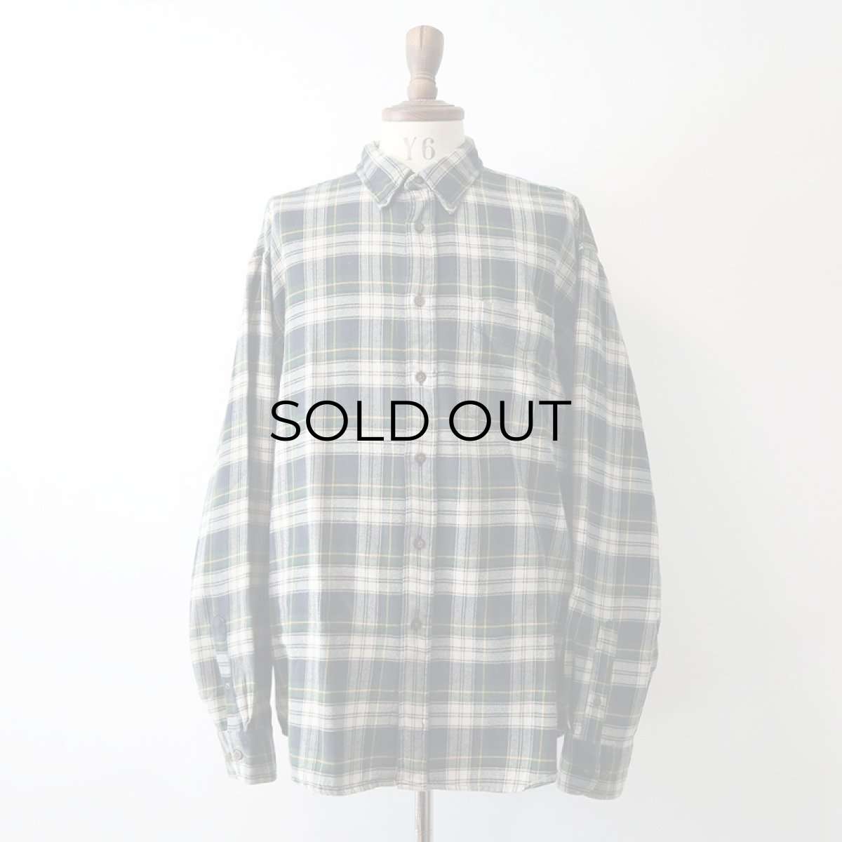 画像1: 〜00's GAP COTTON CHECK FLANNEL B/D SHIRT (1)