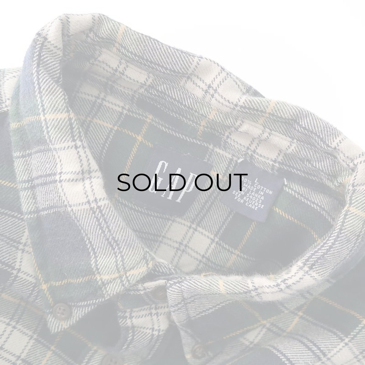 画像9: 〜00's GAP COTTON CHECK FLANNEL B/D SHIRT (9)