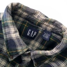 画像9: 〜00's GAP COTTON CHECK FLANNEL B/D SHIRT (9)