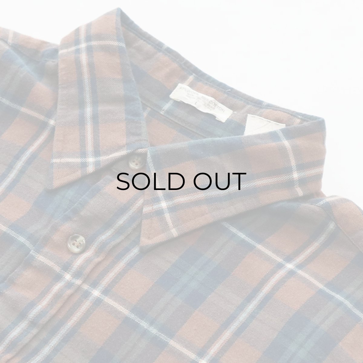 画像5: 80's Woolrich COTTON WOOL CHECK FLANNEL SHIRT (5)