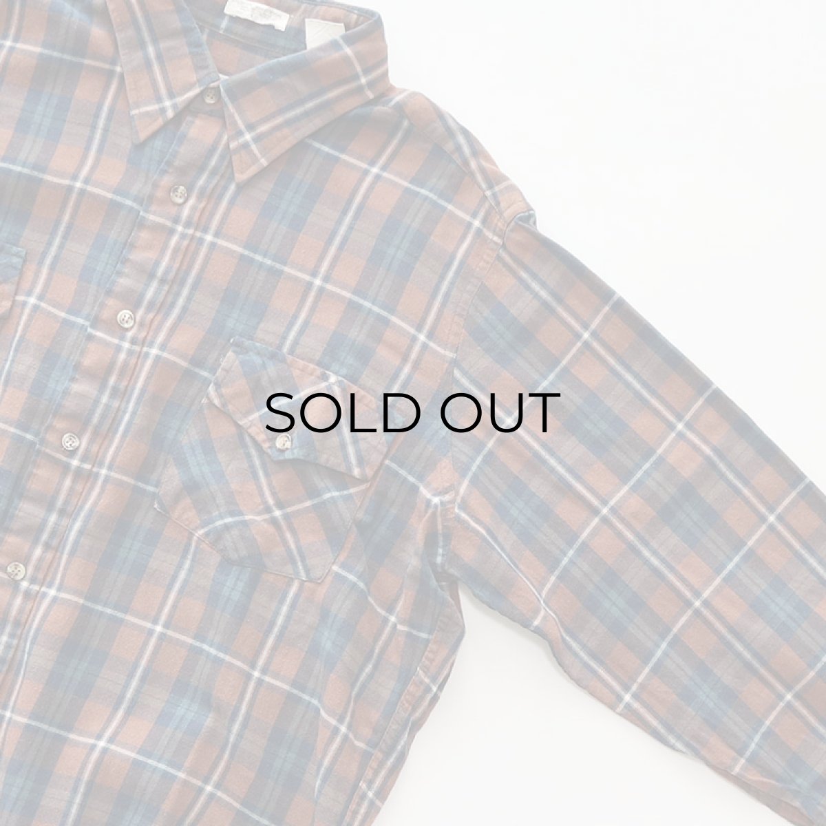 画像3: 80's Woolrich COTTON WOOL CHECK FLANNEL SHIRT (3)